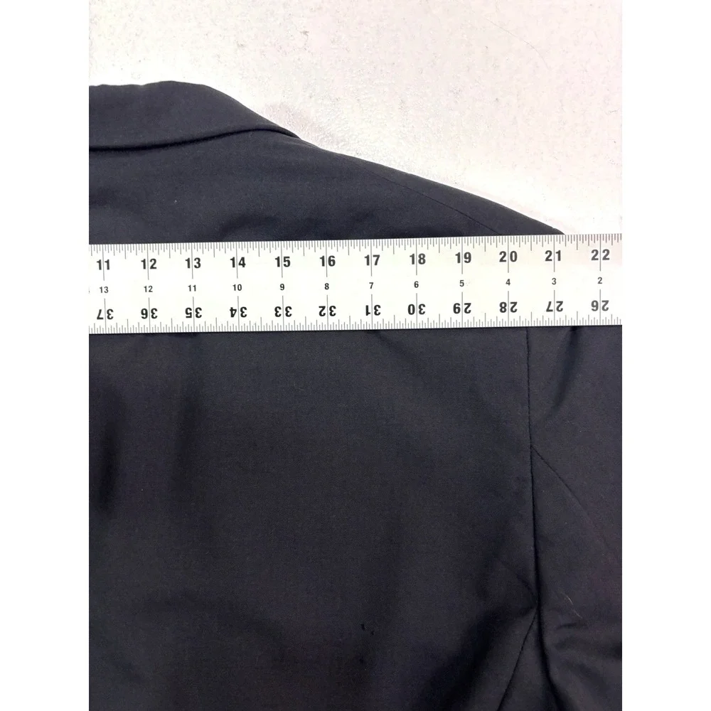 Jos A Bank 48L 40x30 2pc Pant Suit all season wool black slim fit two button‎